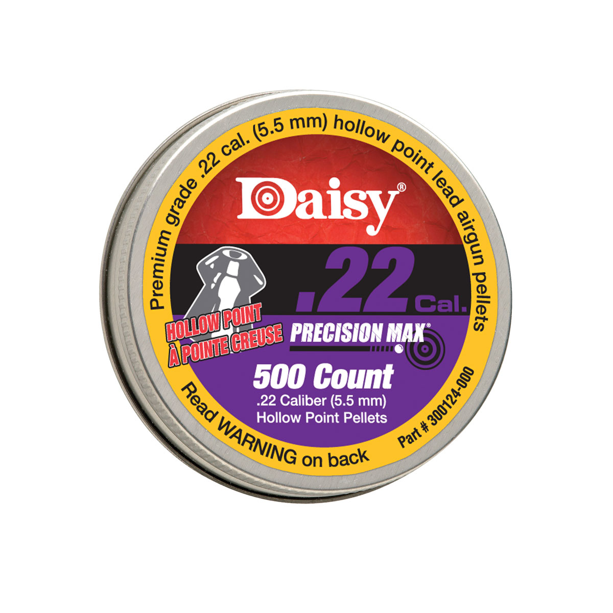 Daisy .22cal Hollow Point Pellets – 500 Count