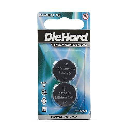 Diehard Lithium CR2016 Battery 2 Pack