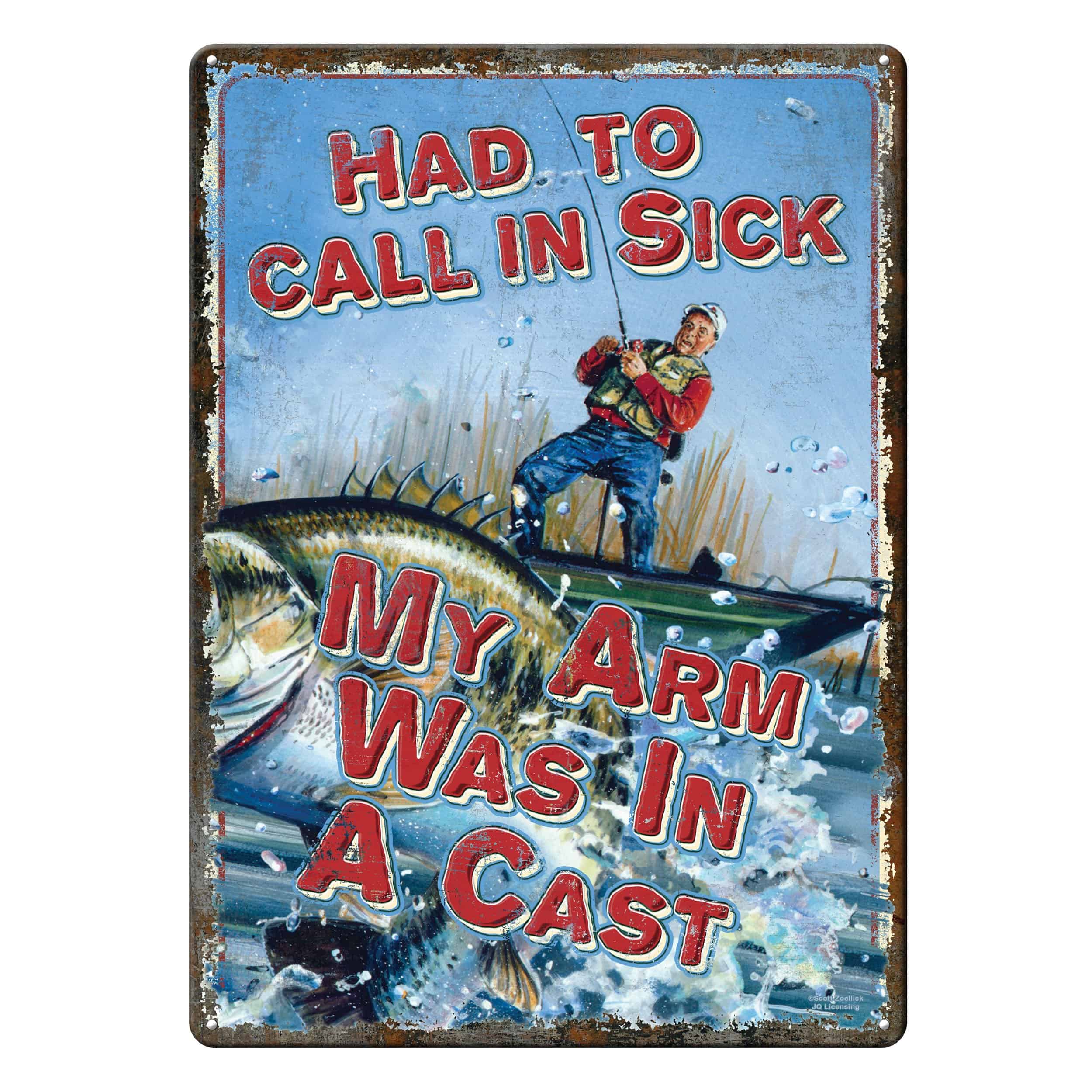 Metal Tin Sign – My Arms in a Cast