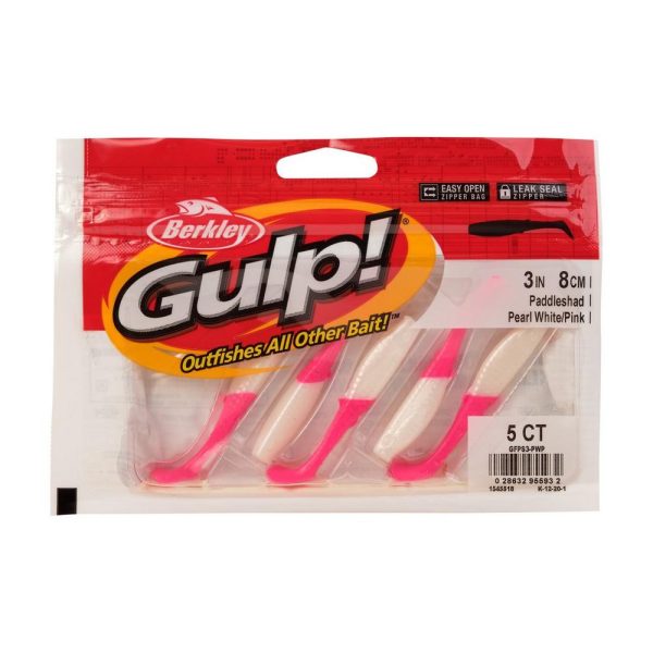 Berkley GulpPaddleshad PearlWhitePink 3in PKG