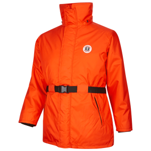 Front of the Classic Floatation Suit in Orange