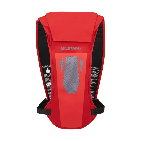 back view of the Elite 28 Hydrostatic Inflatable PFD