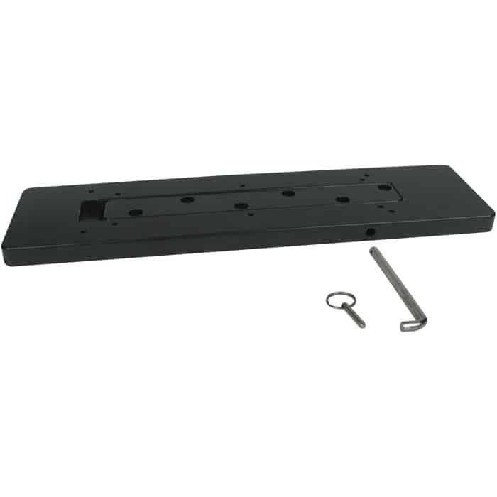 Removable mounting plate with included pin
