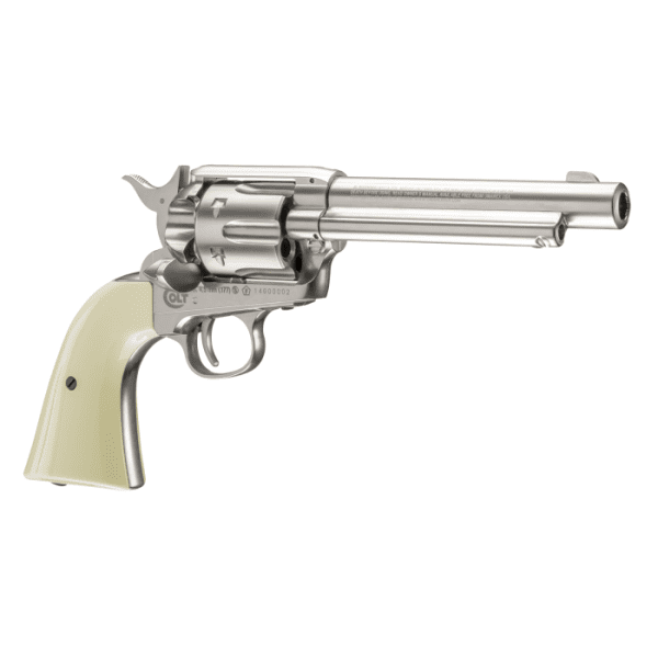 0000710 colt single action army 45 bb gun revolver nickel umarex airguns