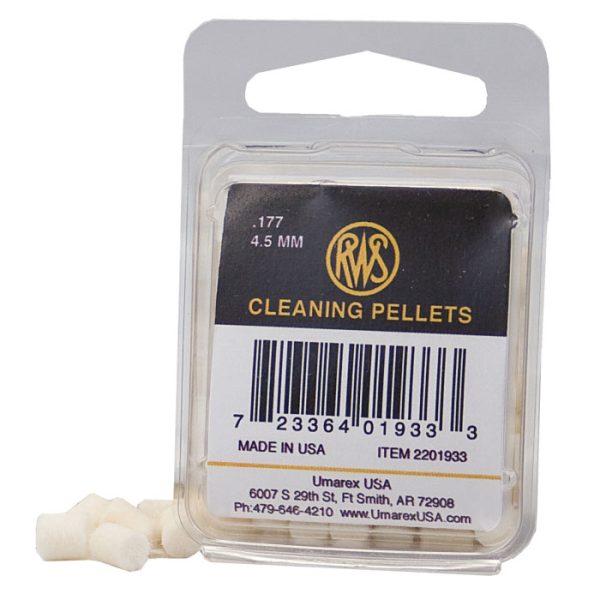 0001735 rws felt cleaning pellets 177 100ct air gun maintenance