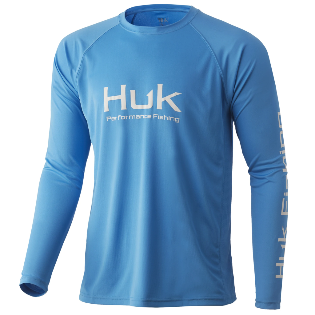 Huk Pursuit Vented Long Sleeve Malibu Blue