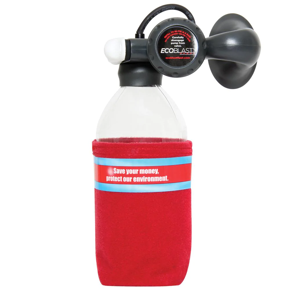 Rechargeable safety signal air horn.