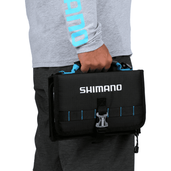 Shimano Butterfly Jig Storage Bag Action Shot