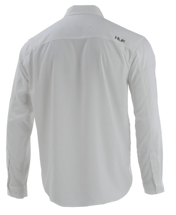 Tide Point Solid Long Sleeve Shirt Grey Back