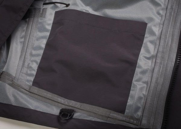 Rapala® Pro Rain Jacket Grey Black Pocket