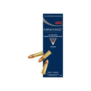 Mini-Mag High Velocity - 22LR, 40g, Copper Plated Round Nose, 100 Rounds