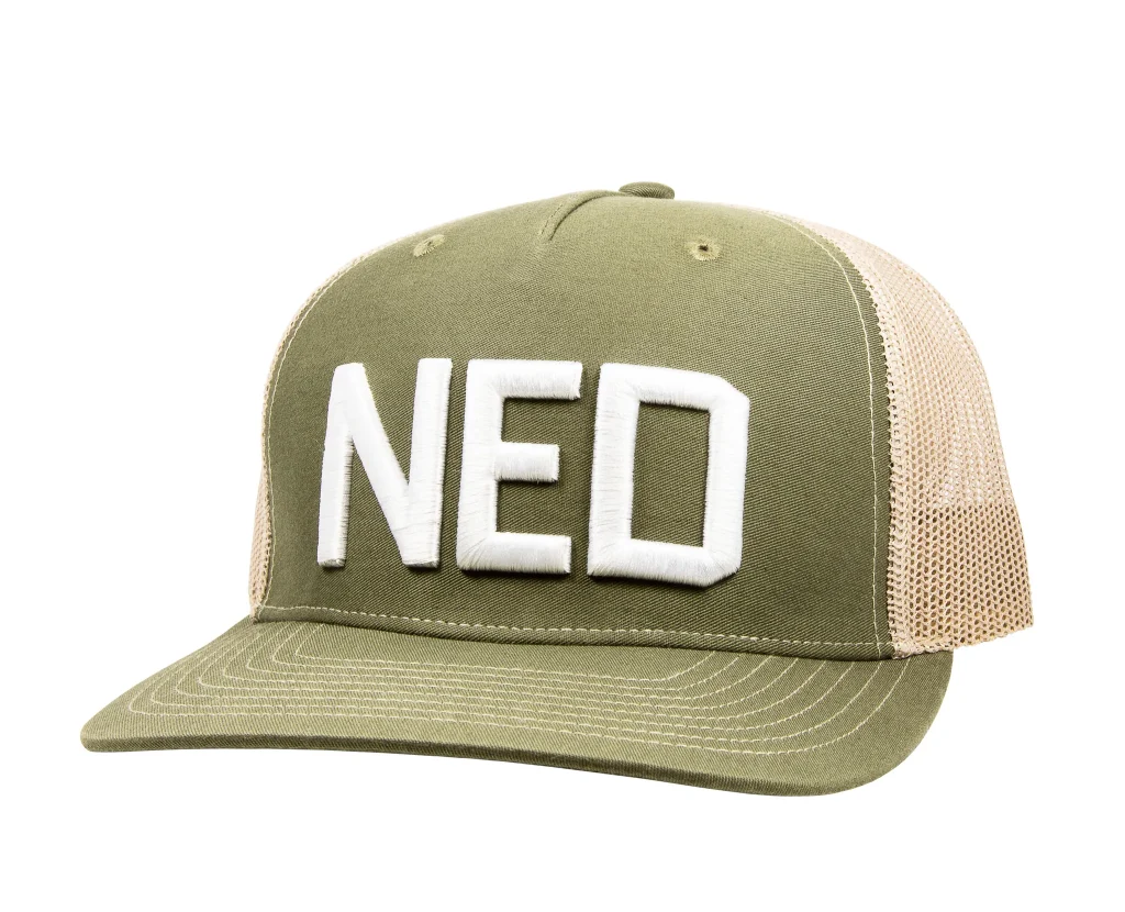 Structured Ned Trucker - Olive / Tan