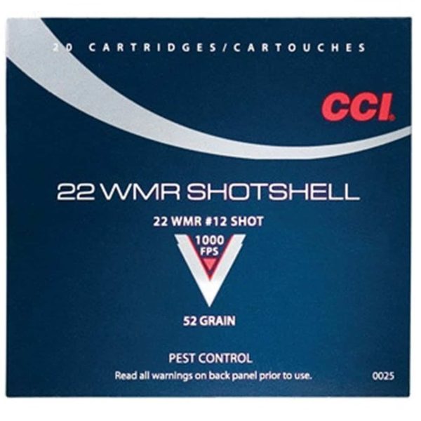 Pest Control MaxiMag Shotshell - 22 WMR, 52g, 12 Shot, 20 Rounds