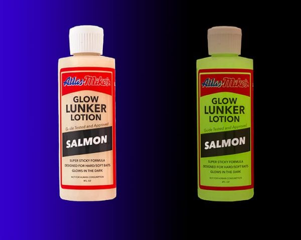 Atlas Mike’s Glow Lunker Lotion - Salmon / Glow Detail