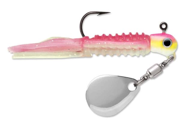 WDSJ Wingding Spin Jig Pink Chartreuse Glow