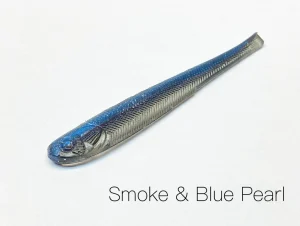 Dropshot Minnow Smoke & Blue Pearl