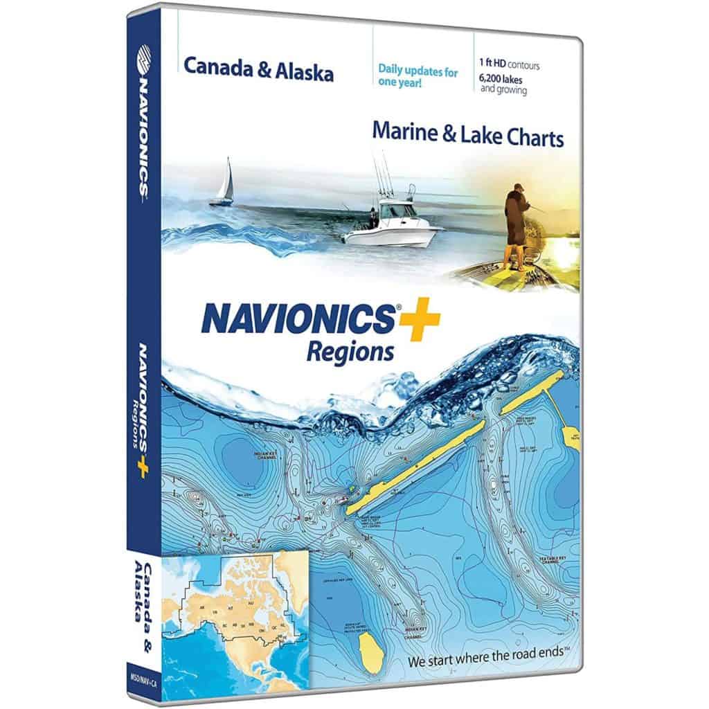 Garmin MSD/NAV+CA Navionics Plus - Canada and Alaska, Includes Nautical Chart and SonarChart