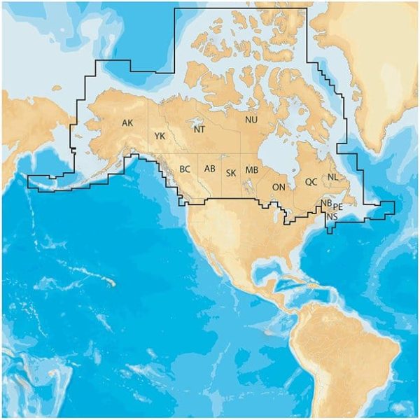 Garmin MSD/NAV+CA Navionics Plus - Canada and Alaska, Includes Nautical Chart and SonarChart Detail