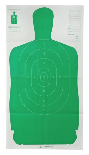 Champion LE Target Green Silhouette Target B-27 FSA - Paper, 24" x 45"