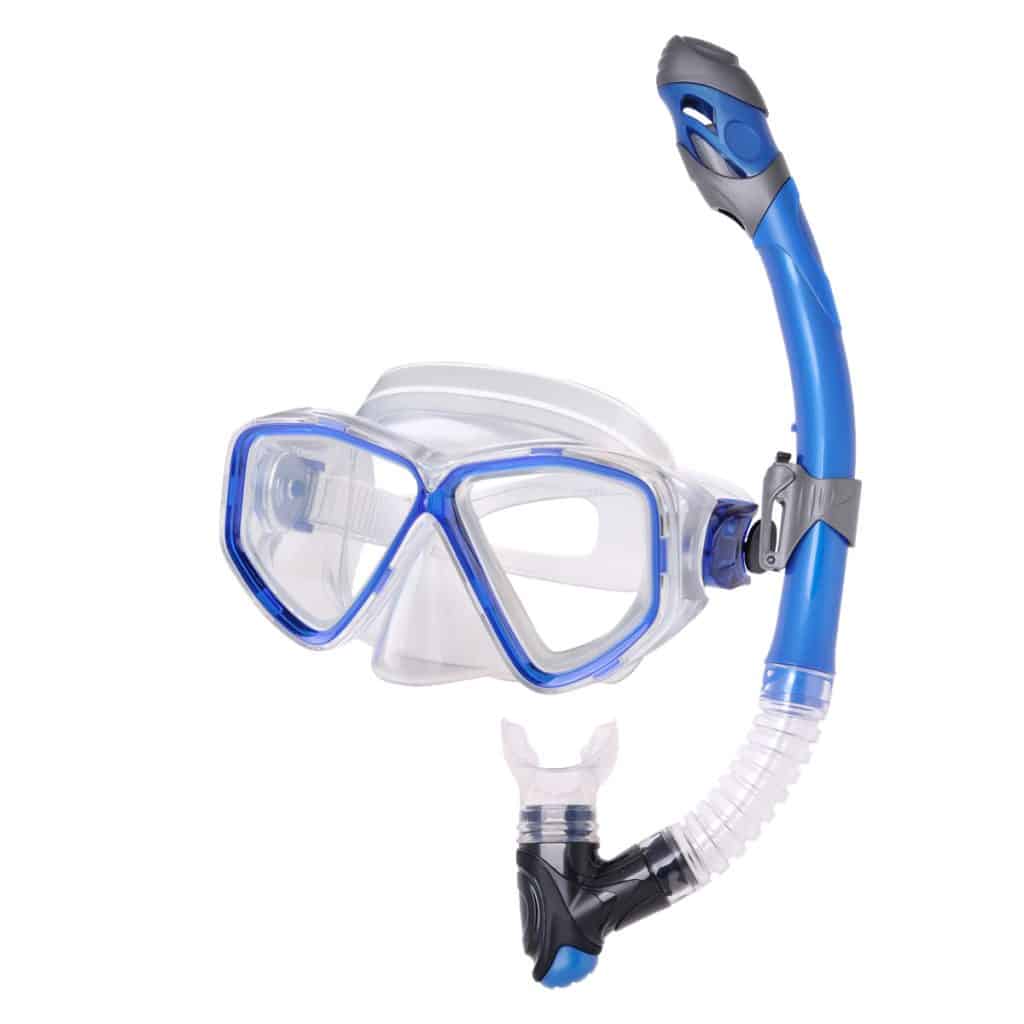 Key Largo Sr - Adult Mask and Snorkel Kit, Blue