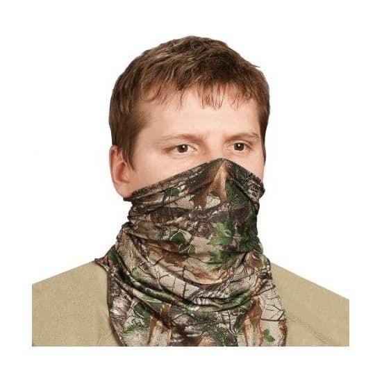 Scent-A-Away Silver Spandex 1/2 Neck Gaiter - Realtree Xtra Green
