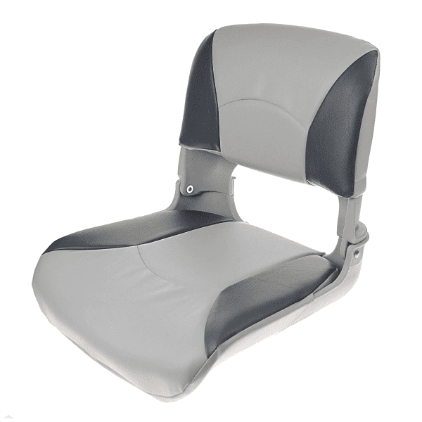 Blue Dog Fold Down Molded Seat with Cushions - Gray/Charcoal