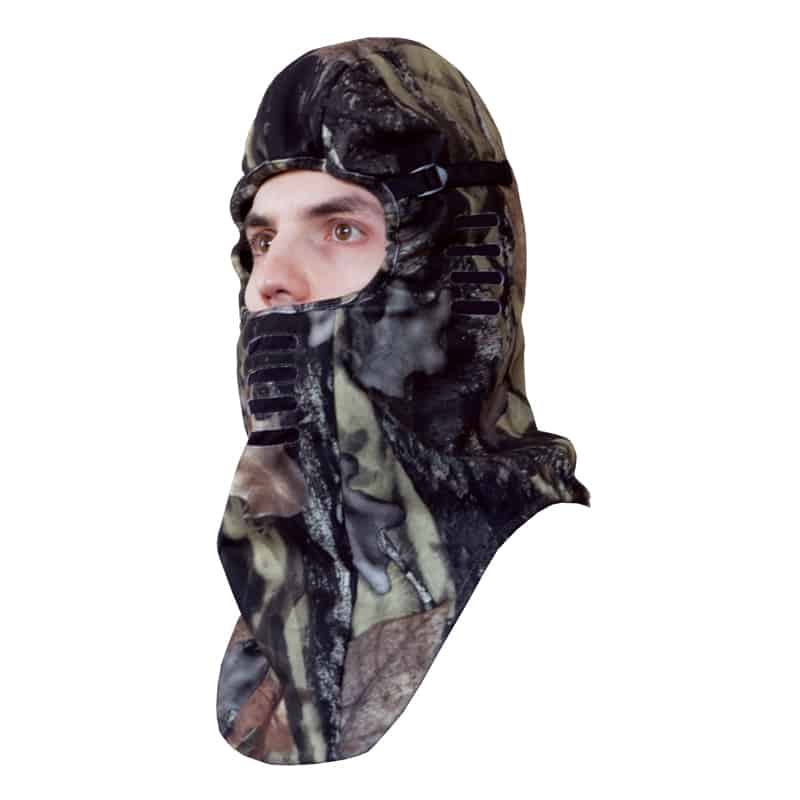 Backwoods Pure Camo Deluxe balaclava with mouth vent slits