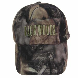 Backwoods Pure Camo hunting cap with Backwoods embroidered