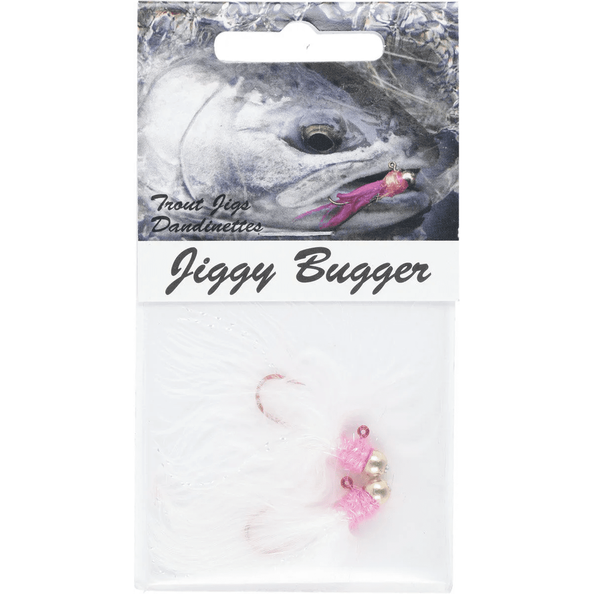 Jiggy Bugger Steelhead Jigs - Pink/White, 2pk