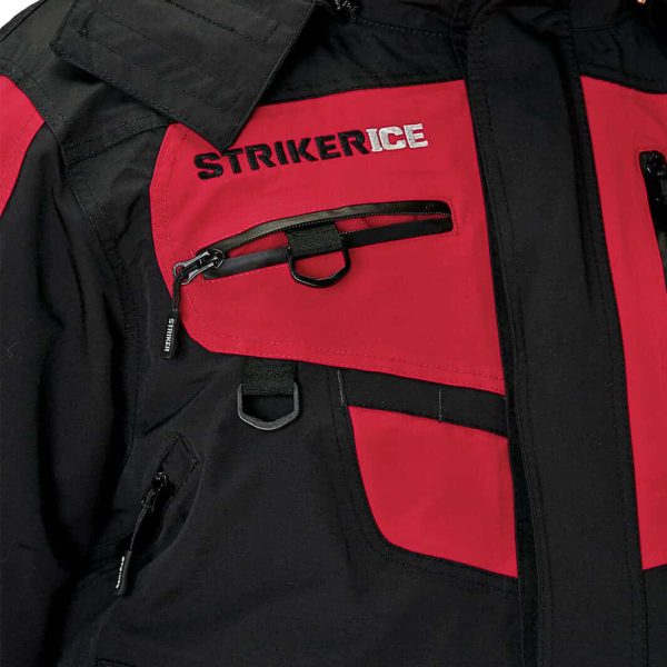 Climate Jacket Black Red pocket