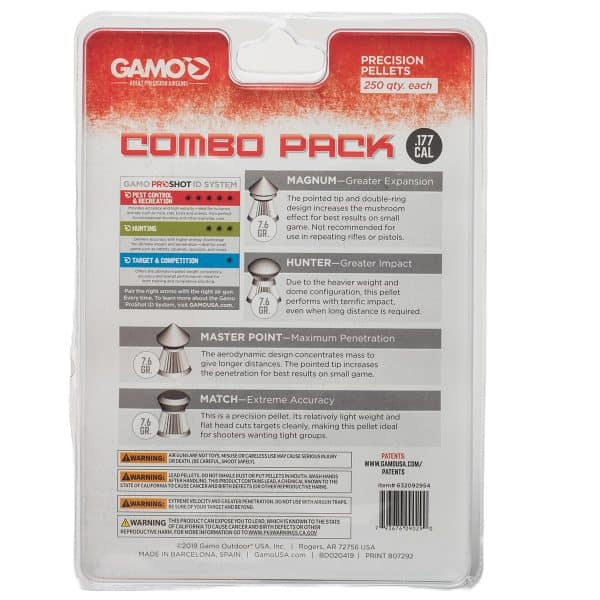 Combo Pack 1000 Assorted Pellets - .177 Cal