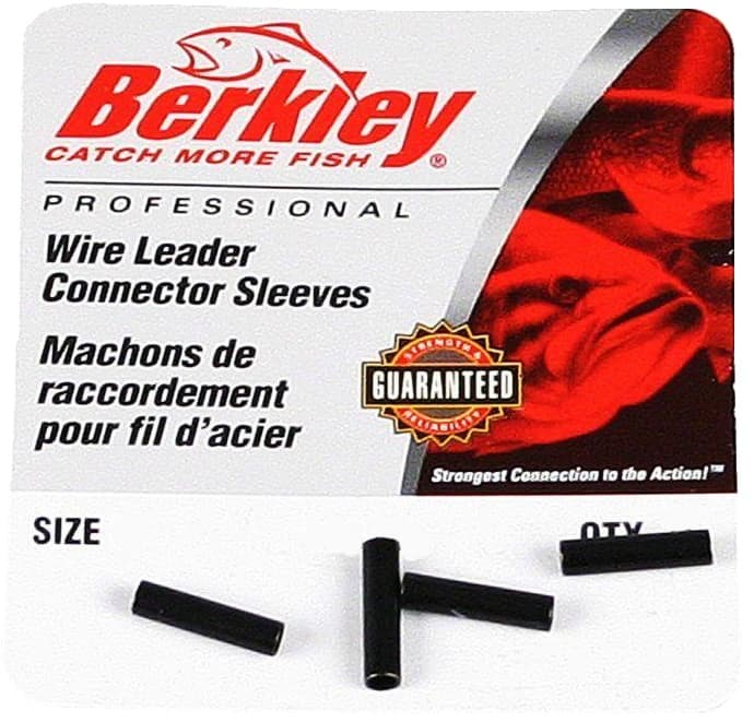 Berkley Wire Leader Connector Sleeves Black