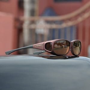 Mini Slim (MS) Burgundy Polarized Amber