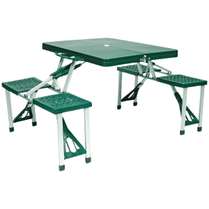 WORLD FAMOUS Green Folding Picnic Table