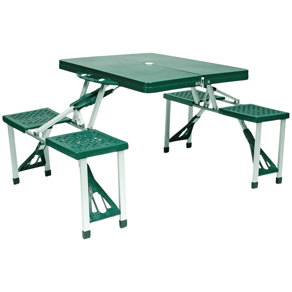 WORLD FAMOUS Green Folding Picnic Table