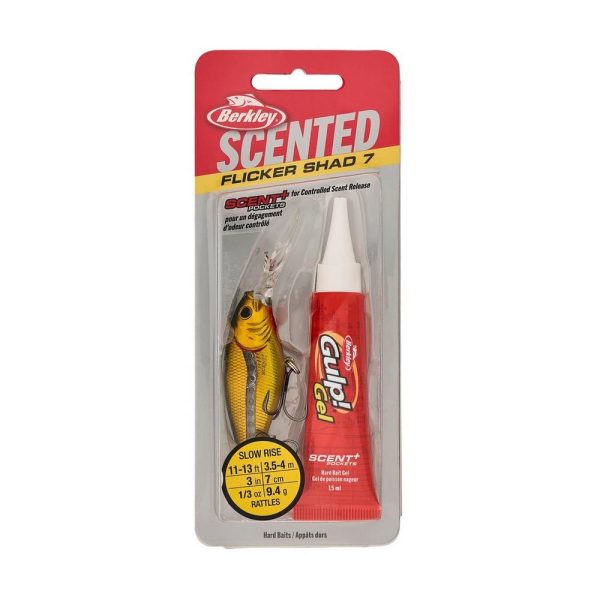 Berkley Scented Flicker Shad Black Gold 7cm