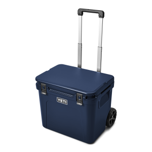 Yeti Hard Coolers Roadie 60 Navy 3qtr Front Handle Up