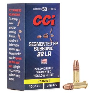 Segmented Hollow Point 22 LR 40 Grain