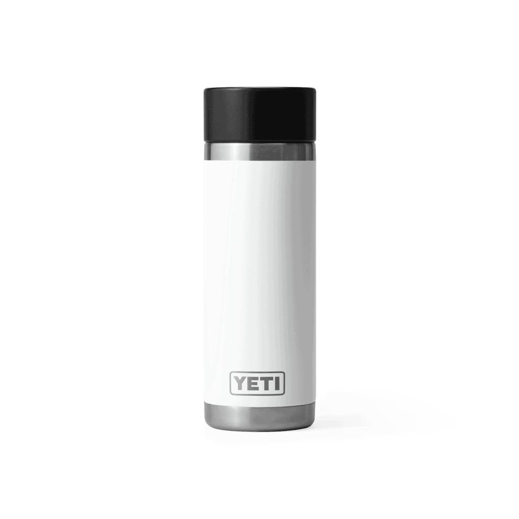 Yeti Rambler 532mL/18oz Reusable Bottle With Hot Shot Cap White