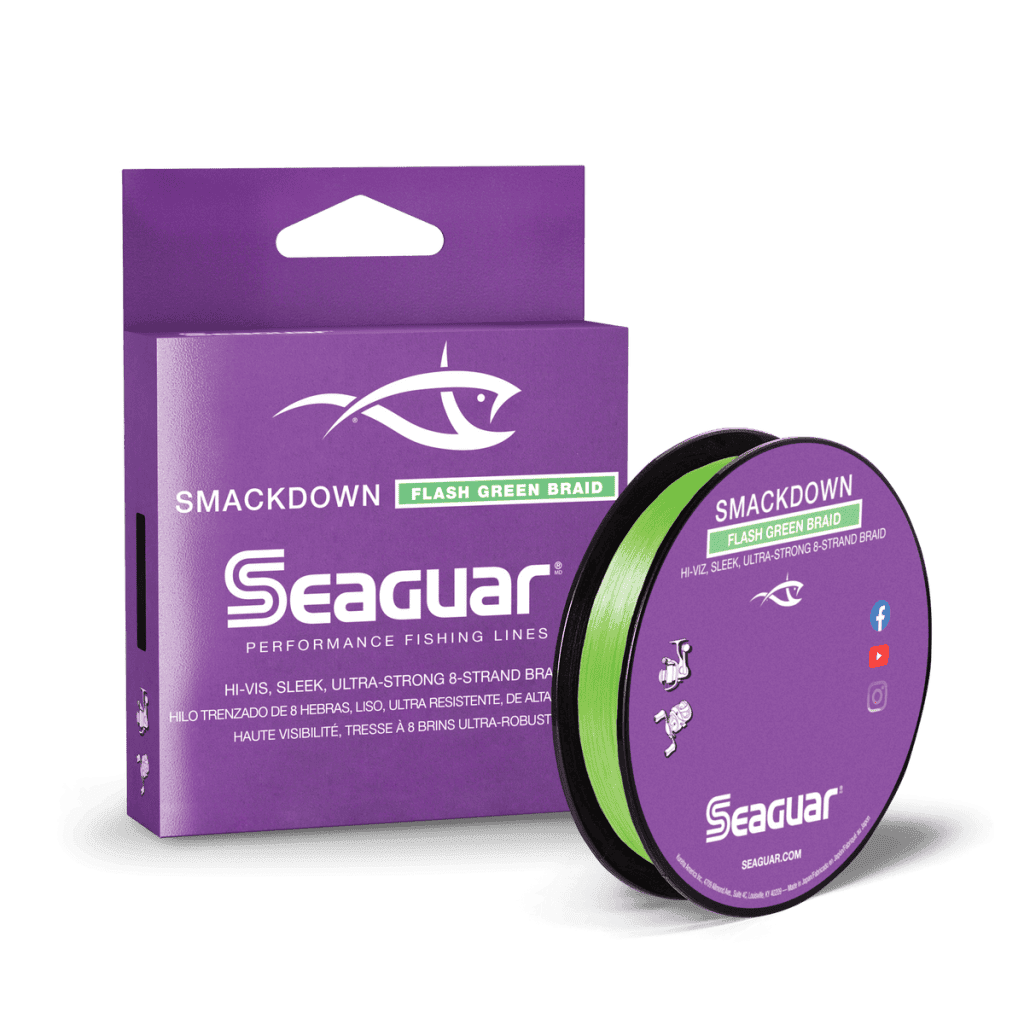Seaguar Smackdown Flash Green Fluorocarbon Braid Lines