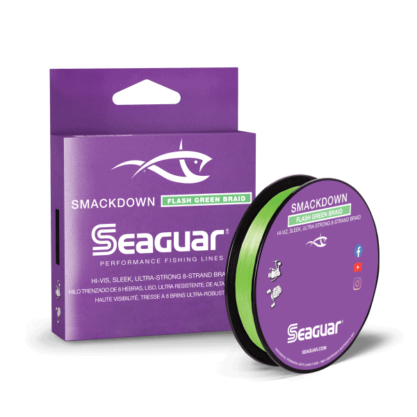 Seaguar Smackdown Flash Green Fluorocarbon Braid Lines