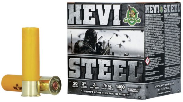 HEVI-Steel 20 Gauge 3 Shot Size