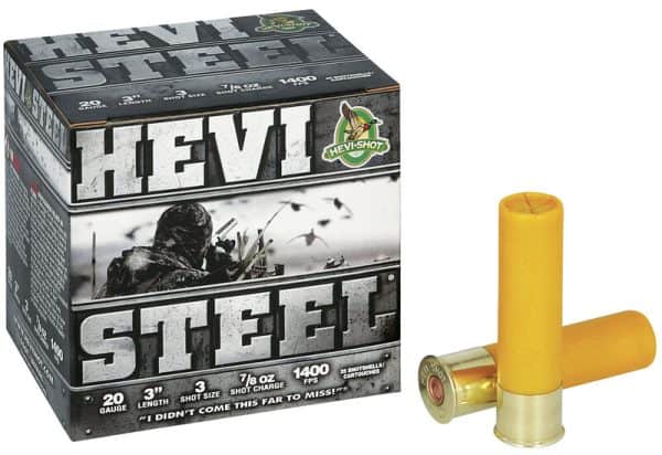 HEVI-Steel 20 Gauge 3 Shot Size