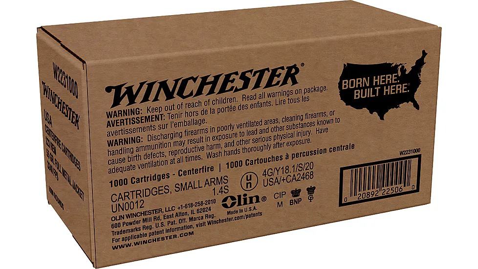 Winchester 223 Rem 55 Grain 1000 Pack
