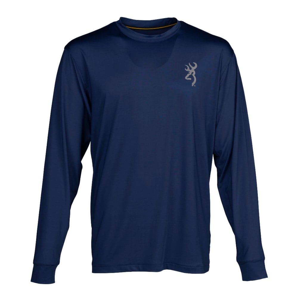 Browning Graphic Long Sleeve Sun Shirt Navy