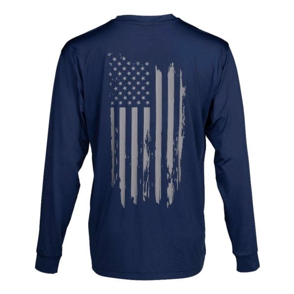 Browning Graphic Long Sleeve Sun Shirt Navy