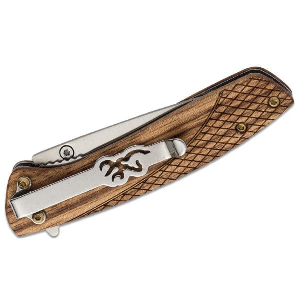 Browning Pursuit Knife Zebrawood