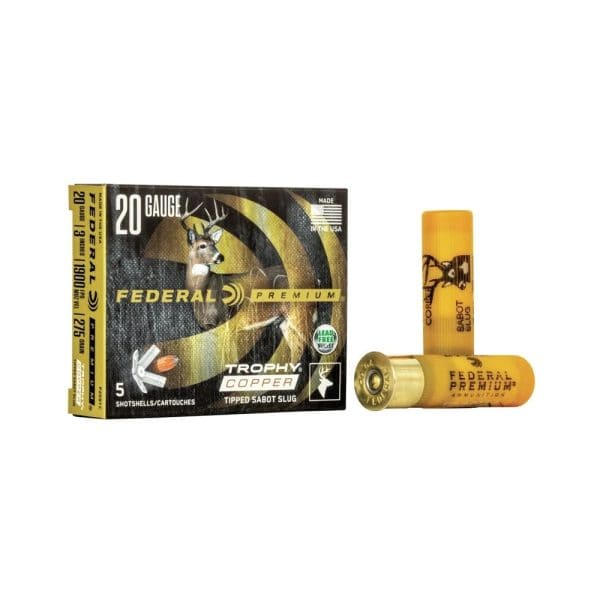 Federal Trophy Copper Sabot Slug 20 Gauge 275 Grain