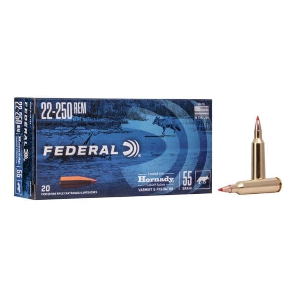 Federal Varmint & Predator 22-250 Rem 55 Grain