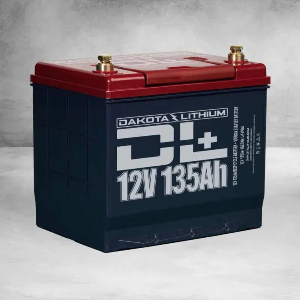 Dakota Batteries Dual Purpose 1000CCA Starter Battery Plus Deep Cycle Performance 12V 135Ah